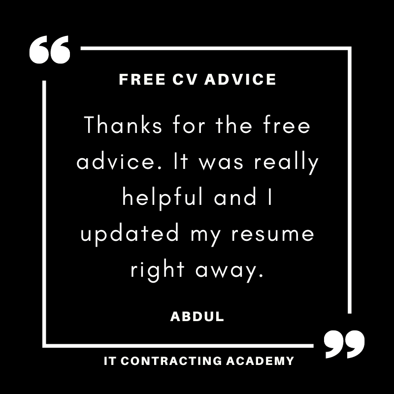 Free CV Advice